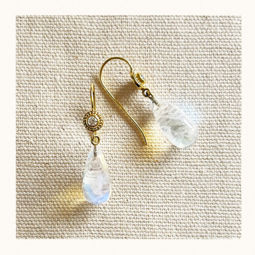 moonstone drop earrings