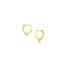 Corazon hoop earrings in 18k green gold
