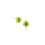 Tiny star earrings with chrome tourmaline in 18k fairmined green gold