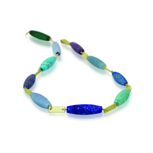Theia necklace in 14k green gold