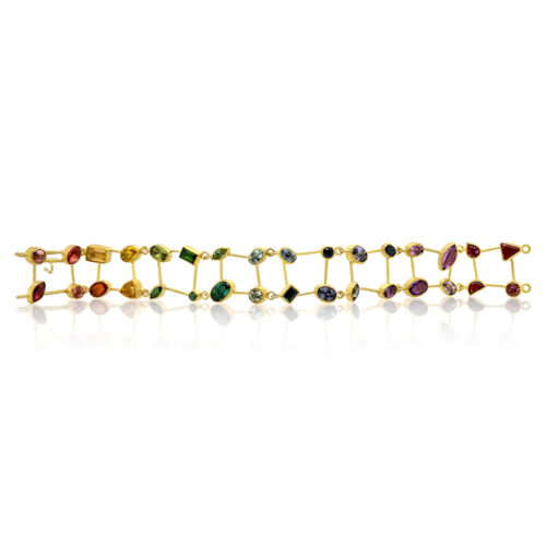 "Juicy Fruit" bracelet with mixed gemstones