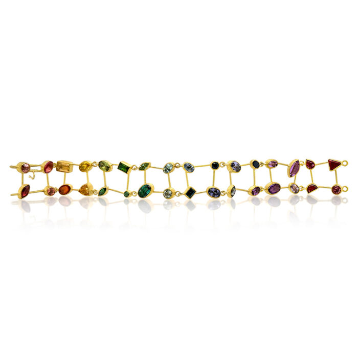 "Juicy Fruit" bracelet with mixed gemstones