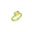 East-West ring in yellow beryl and yellow sapphires