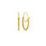 Stardust hoops (small) are 18k diamond cut chain wrapped around gold hoops. Earrings are 7/8" x 3/4" (22 x 19mm).
