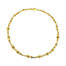 18k yellow "Library Collection" hinged necklace with princess cut brown diamonds. Necklace is 17" long and links are 8x8mm with a square lobster clasp.