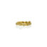 18k yellow gold segment ring with 10 white VS diamonds, 0.10 cttw. Ring is a size 6.25 and ring band is 4mm wide.