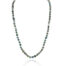 Tahitian Pearl necklace with white diamond briolette on clasp, 0.03 cttw. Necklace is 39" long with an 18k yellow gold lobster clasp.