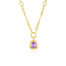 Octagonal cut Kunzite pendant