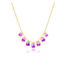 Pink Fringe necklace in bi -colored pink tourmaline