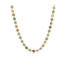 Woven necklace of natural multi-colored diamonds, approximately 24 cttw. Beads are 4mm and chain is adjustable (16"-18") with a lobster clasp.