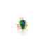 Australian boulder opal and diamond ring