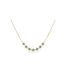 Petite Textile blue diamond necklace, approximately 0.7 cttw, chain is 18k yellow gold and is __" long.
