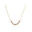 Petite Textile ruby necklace, approximately 1 ct, chain is 18k yellow gold and is __" long.