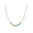 Petite Textile turquoise necklace, approximately 0.7 cttw, chain is 18k yellow gold and is __" long.