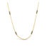 Textile Station double chain blue diamond necklace, approximately 1.4 cttw, chain is 18k yellow gold and is ___" long.