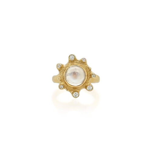 moonstone ring with diamonds
