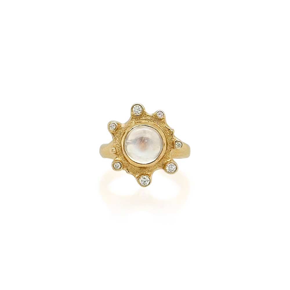 moonstone ring with diamonds