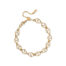 Arrow chain link bracelet in 18k yellow gold with a lobster clasp and an extention chain. Bracelet is 8" long x 5/16" wide.