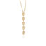 Emory diamond drop necklace, 0.7 cttw, on an 18k yellow gold chain that is adjustable to 21" long. Diamond drop is 2" long x 1/4" wide (5cm x 6mm). 