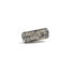Vario spring style clasp with oxidized sterling silver, 12k yellow gold, and white (G) diamonds vsi, 0.23 cttw. Clasp is to be used with Vario style chains or strands, and is 1.1" long with a diameter of 0.4".