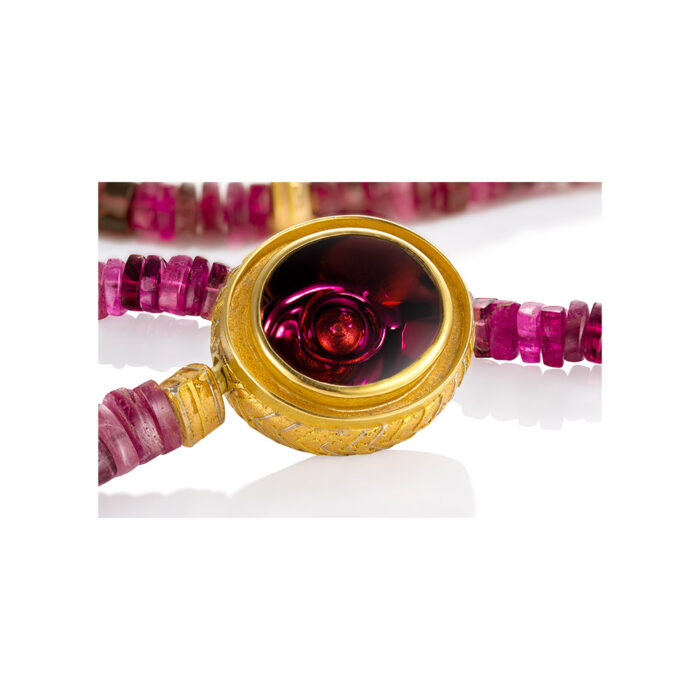 rubellite tourmaline necklace