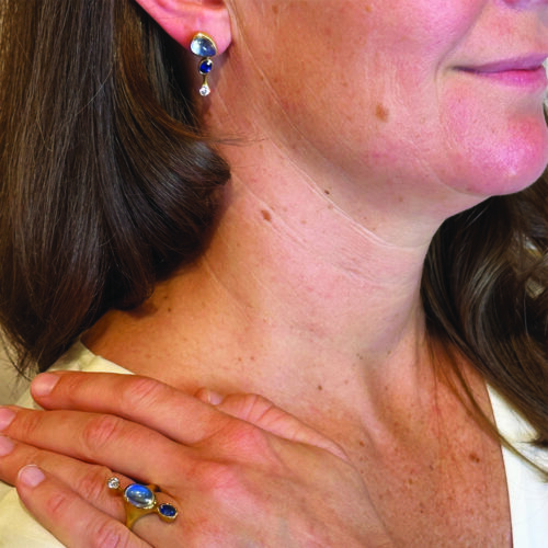 schmidmmonstoneandsapphire ring:earrings.2