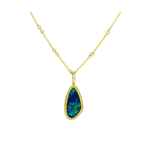 Large Boulder opal pendant