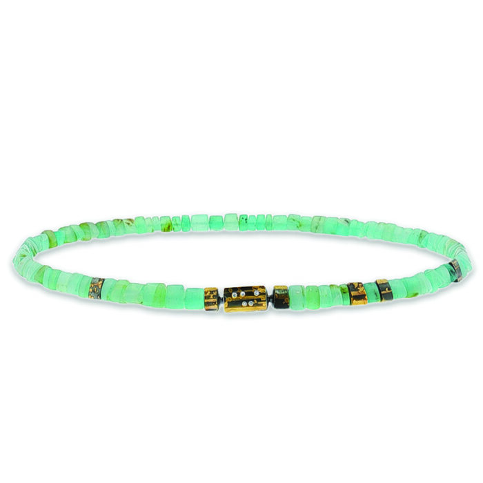 Peruvian Opal necklace with vario clasp.