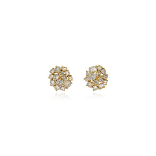 Inverted Diamond Cluster earrings