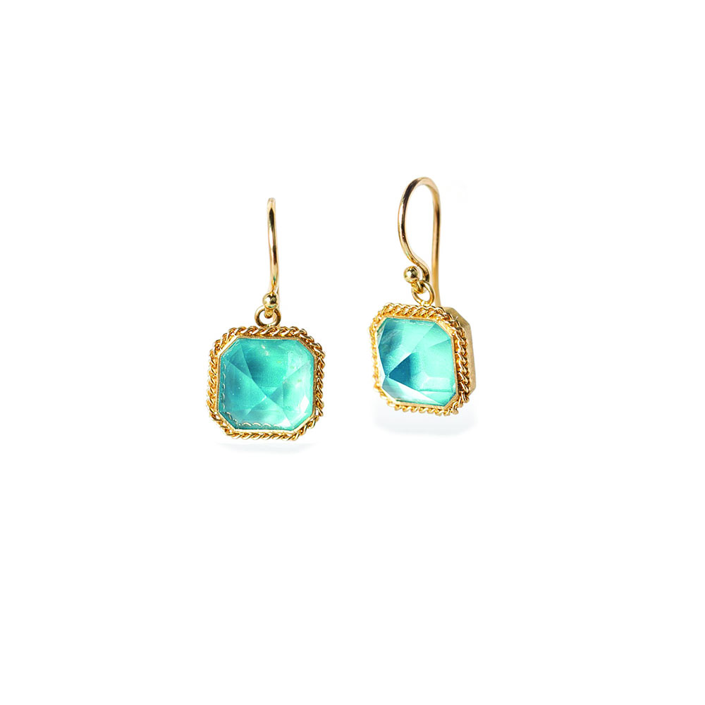 London blue topaz earrings